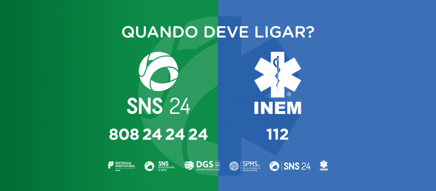Divulga&ccedil;&atilde;o da campanha - Quando ligar SNS 24 ou INEM?